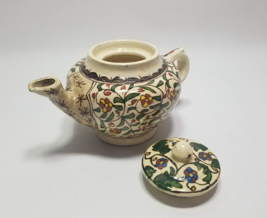 OSMANLI DÖNEMİ EL BOYAMA KÜTAHYA BİTKİ ÇAYDANLIĞI