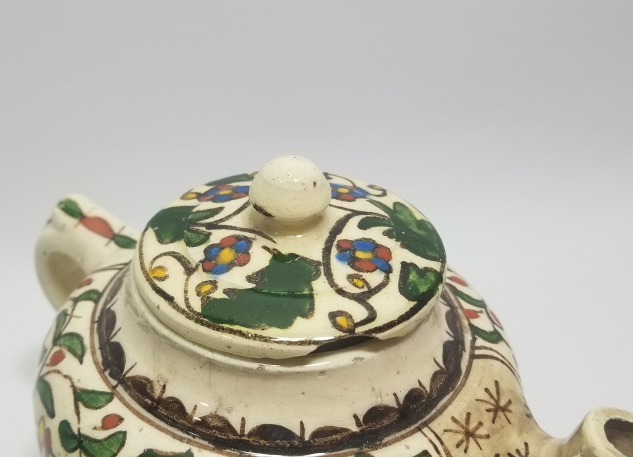 OSMANLI DÖNEMİ EL BOYAMA KÜTAHYA BİTKİ ÇAYDANLIĞI