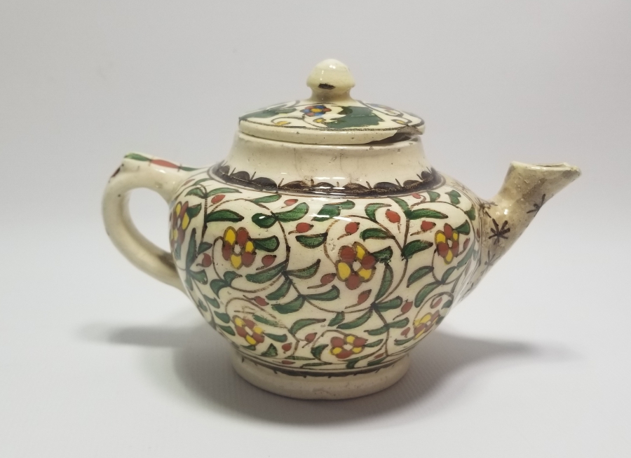 OSMANLI DÖNEMİ EL BOYAMA KÜTAHYA BİTKİ ÇAYDANLIĞI