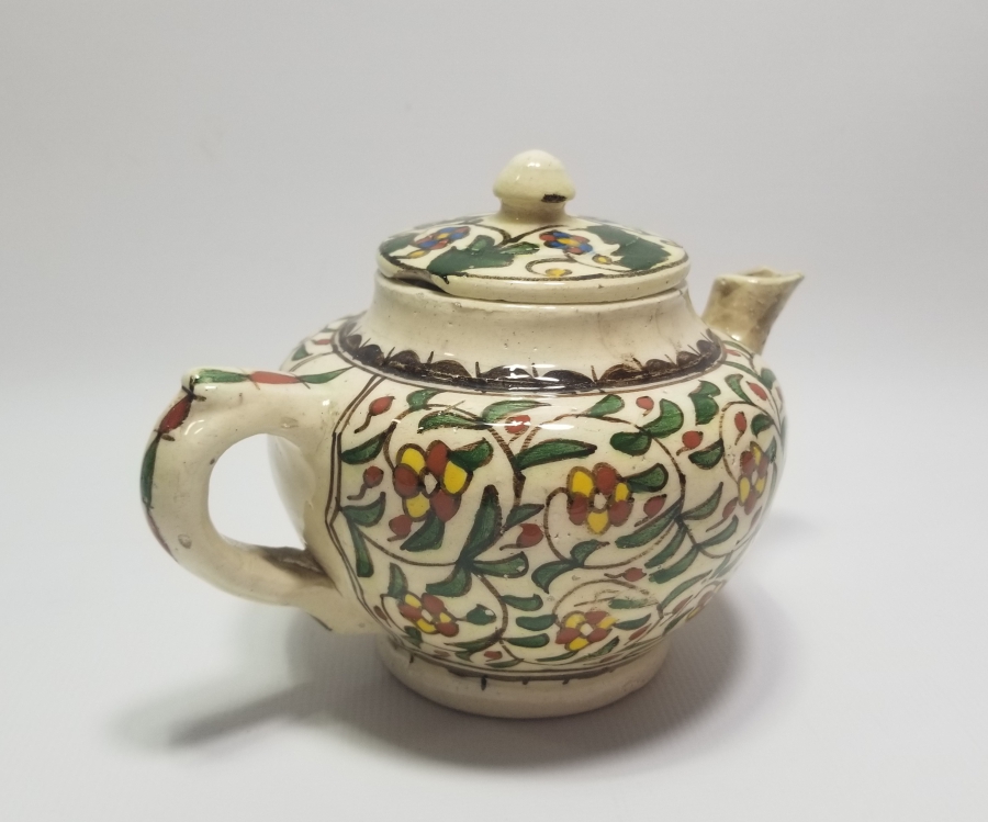 OSMANLI DÖNEMİ EL BOYAMA KÜTAHYA BİTKİ ÇAYDANLIĞI