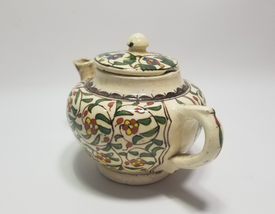 OSMANLI DÖNEMİ EL BOYAMA KÜTAHYA BİTKİ ÇAYDANLIĞI