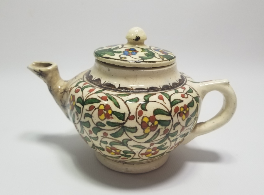 OSMANLI DÖNEMİ EL BOYAMA KÜTAHYA BİTKİ ÇAYDANLIĞI