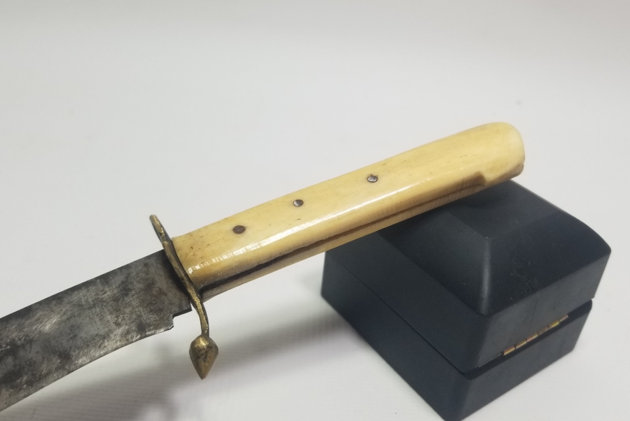 KEMİK SAPLI EL YAPIMI BURSA KAMASI