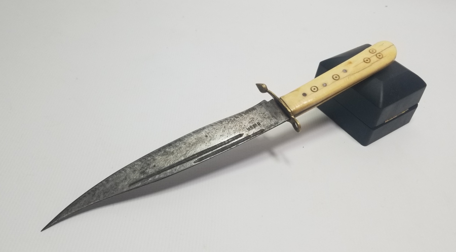 KEMİK SAPLI EL YAPIMI BURSA KAMASI