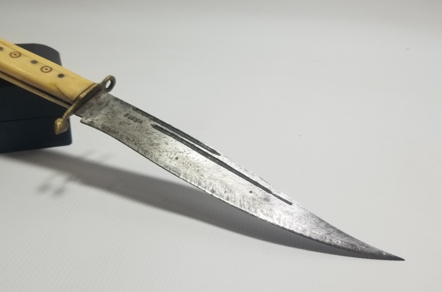 KEMİK SAPLI EL YAPIMI BURSA KAMASI