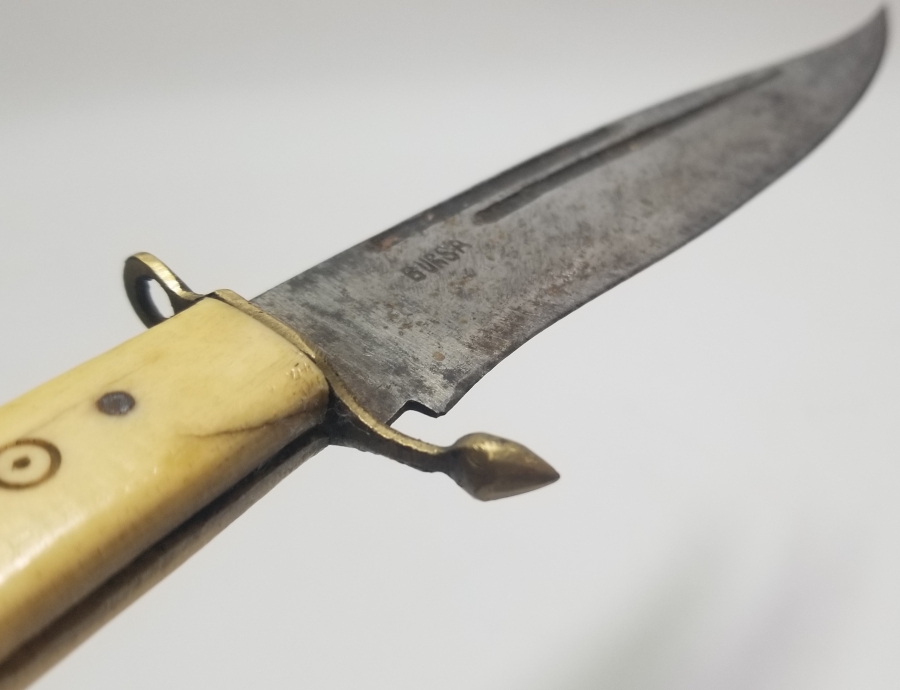 KEMİK SAPLI EL YAPIMI BURSA KAMASI