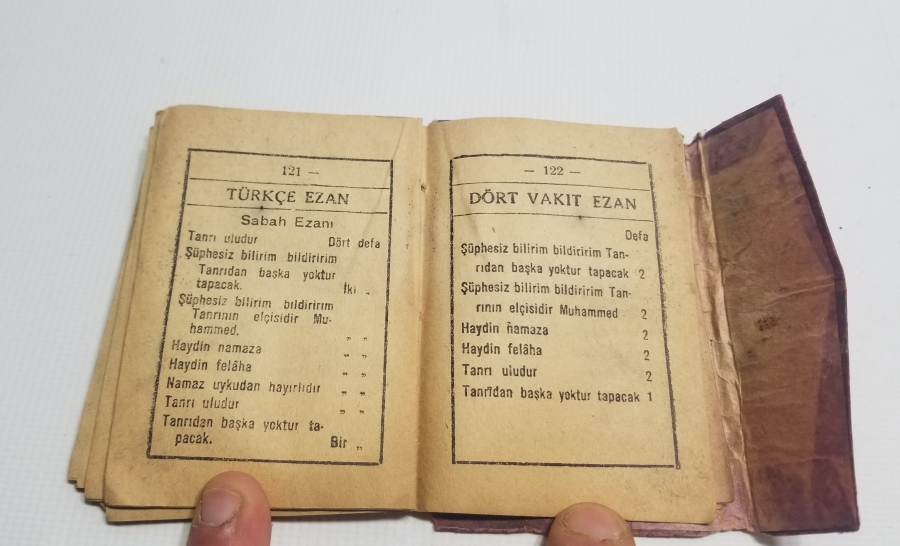 KUR'AN-I KERİM'İN TÜRKÇE OKUTULDUĞU DÖNEME AİT 1941 TARİHLİ NADİR TÜRKÇE ENAM-I ŞERİF