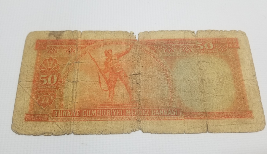 5. EMİSYON KOLEKSİYONLUK KAĞIT 50 LİRA