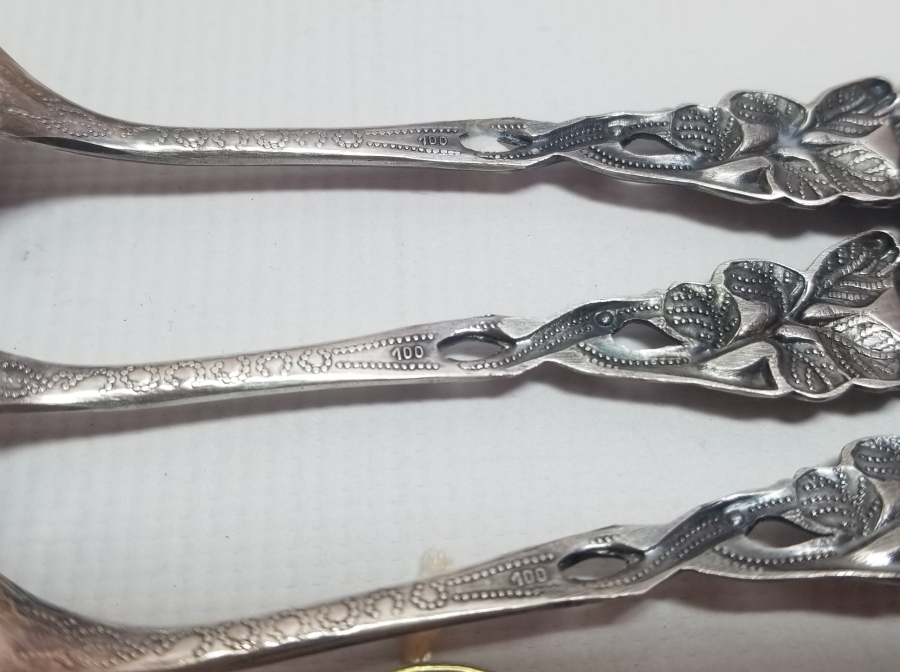 ORİJİNAL KUTUSUNDA 100 MİKRON GÜMÜŞ KAPLAMA ÇAY KAŞIĞI TAKIMI