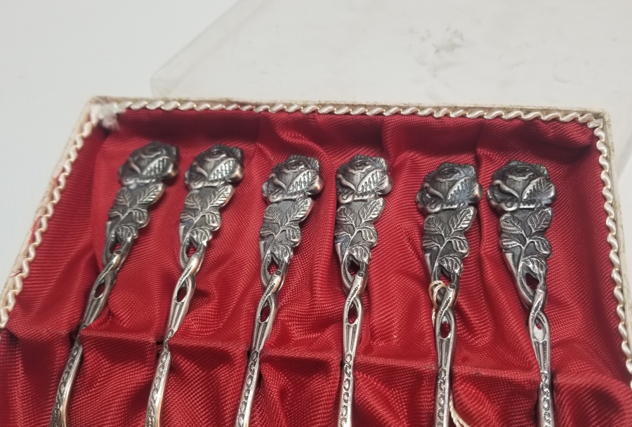 ORİJİNAL KUTUSUNDA 100 MİKRON GÜMÜŞ KAPLAMA ÇAY KAŞIĞI TAKIMI