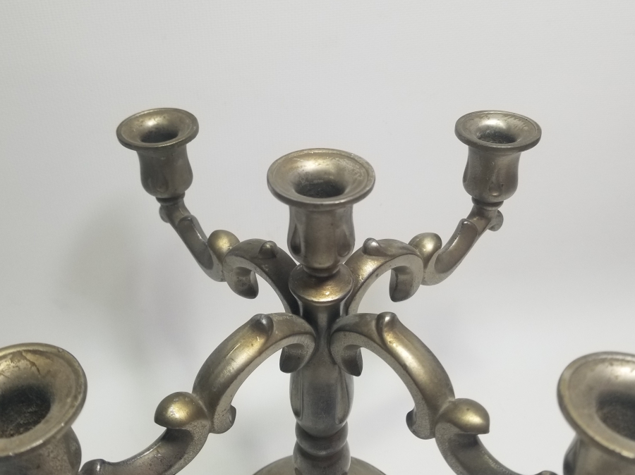 GÜMÜŞ KAPLAMA ANTİKA ŞAMDAN