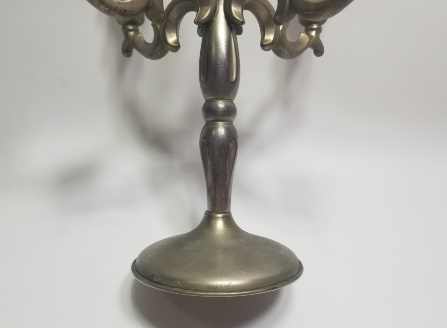 GÜMÜŞ KAPLAMA ANTİKA ŞAMDAN