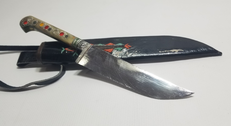 EL YAPIMI ANTİKA TÜRKMEN AVCI BIÇAĞI