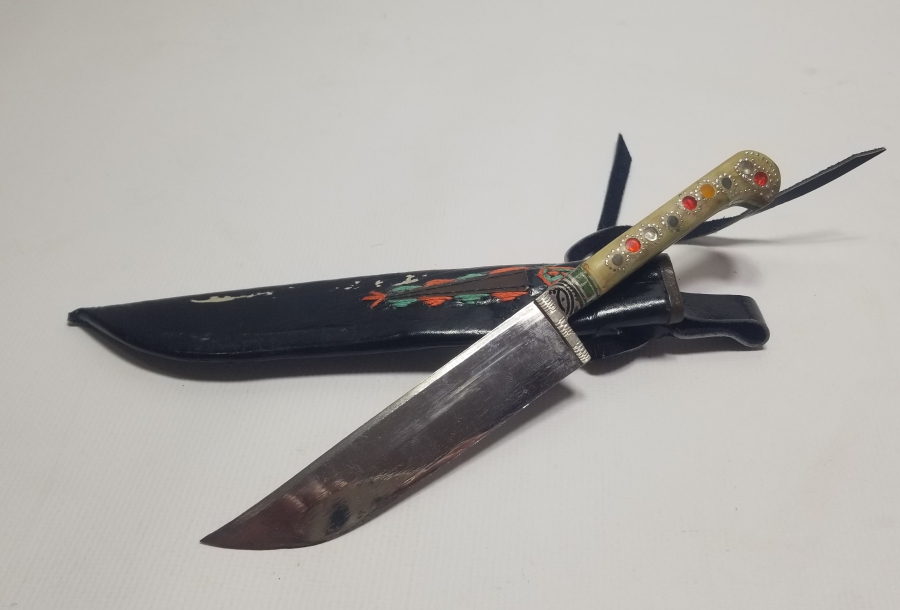 EL YAPIMI ANTİKA TÜRKMEN AVCI BIÇAĞI