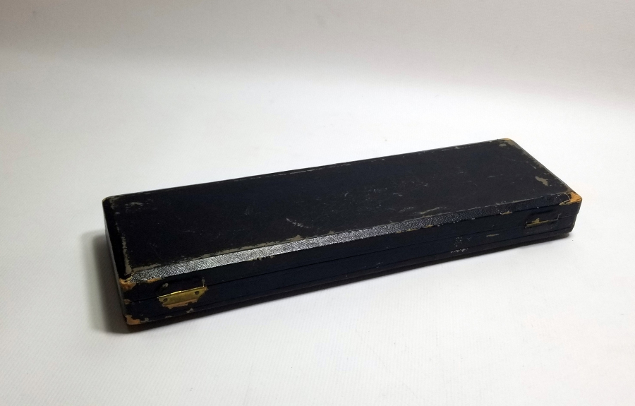 ORİJİNAL KUTUSUNDA ANTİKA GÜMÜŞ VE FİLDİŞİ SERVİS KAŞIK ÇATALI