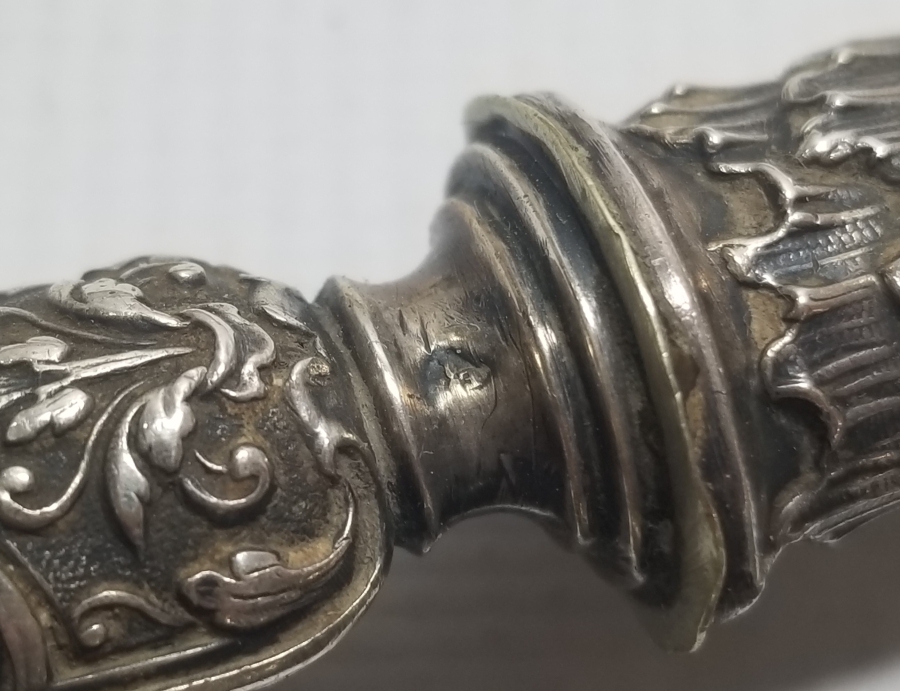 ORİJİNAL KUTUSUNDA ANTİKA GÜMÜŞ VE FİLDİŞİ SERVİS KAŞIK ÇATALI