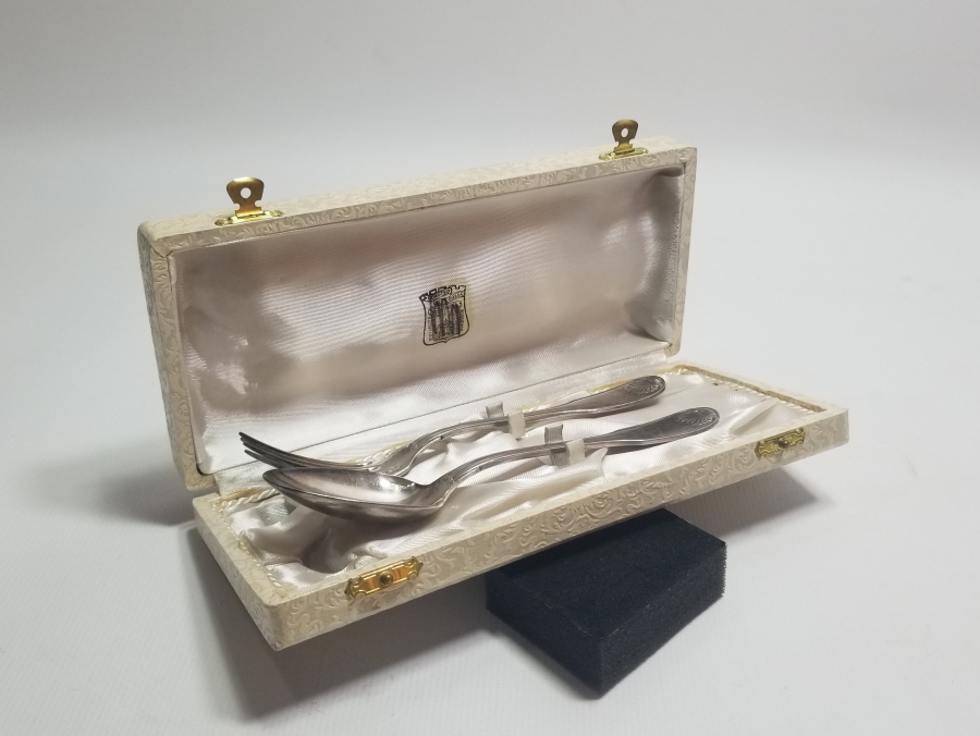 ORİJİNAL KUTUSUNDA ANTİKA CRISTOFLE ÇATAL KAŞIK