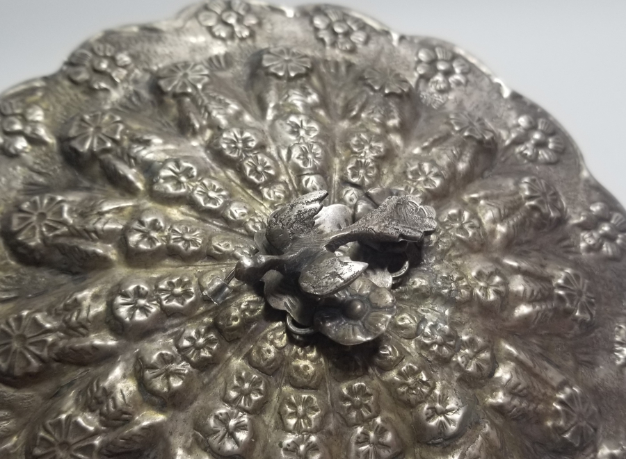 ABDÜLMECİD HAN TUĞRALI ÇOK NADİR GÜMÜŞ SARAY İŞİ TAŞ AYNA