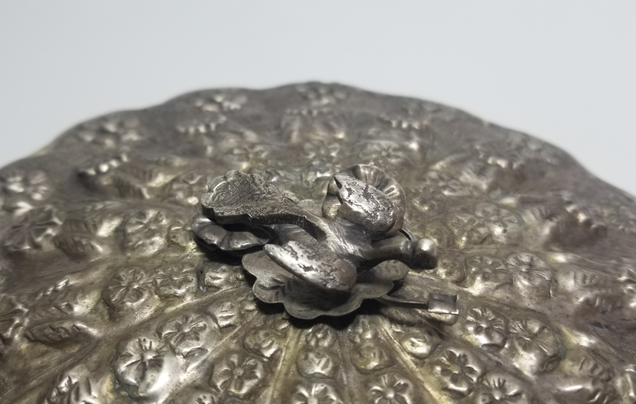 ABDÜLMECİD HAN TUĞRALI ÇOK NADİR GÜMÜŞ SARAY İŞİ TAŞ AYNA