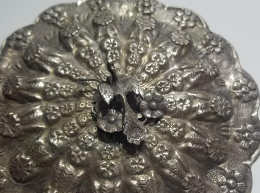 ABDÜLMECİD HAN TUĞRALI ÇOK NADİR GÜMÜŞ SARAY İŞİ TAŞ AYNA