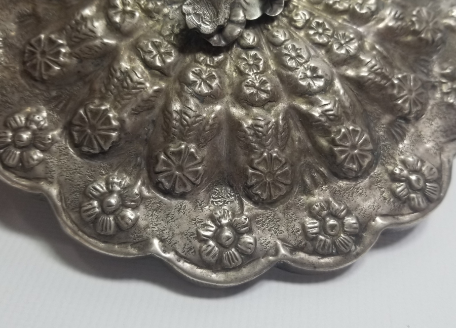 ABDÜLMECİD HAN TUĞRALI ÇOK NADİR GÜMÜŞ SARAY İŞİ TAŞ AYNA