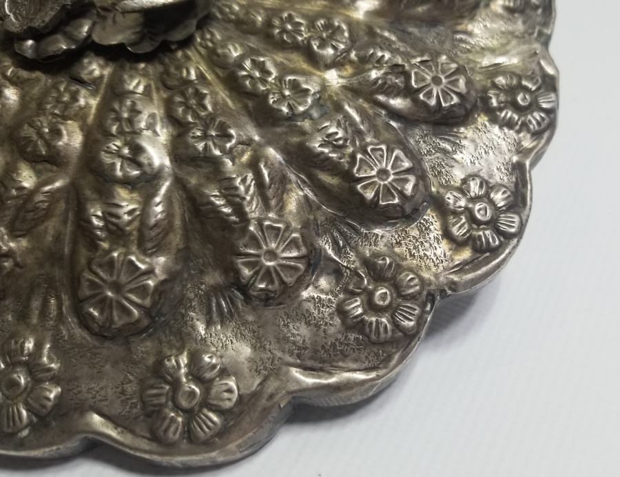 ABDÜLMECİD HAN TUĞRALI ÇOK NADİR GÜMÜŞ SARAY İŞİ TAŞ AYNA