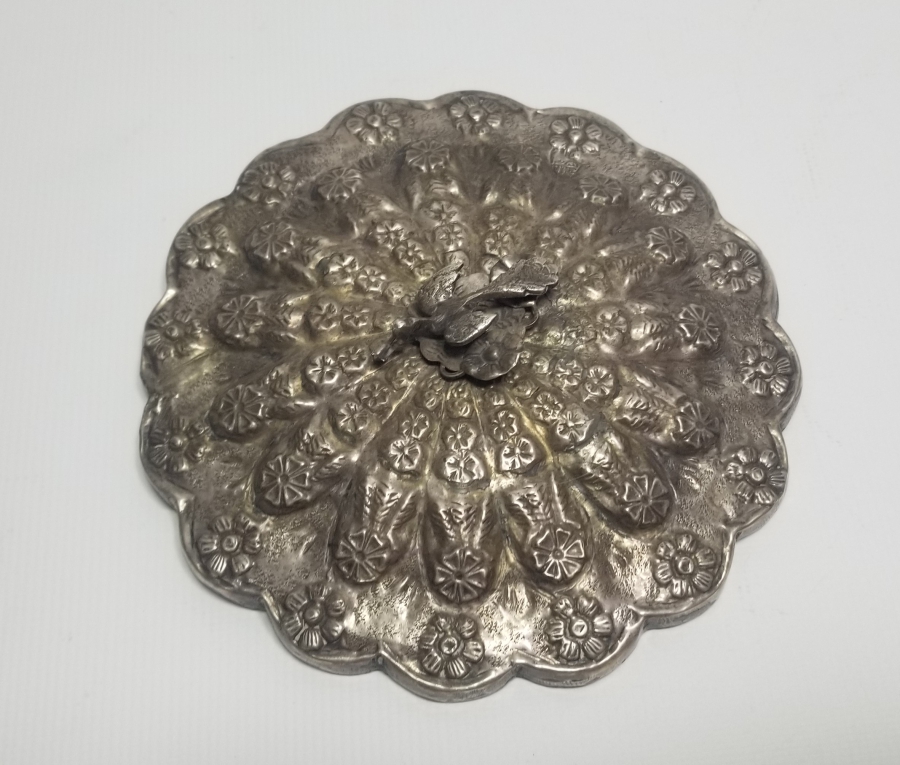 ABDÜLMECİD HAN TUĞRALI ÇOK NADİR GÜMÜŞ SARAY İŞİ TAŞ AYNA