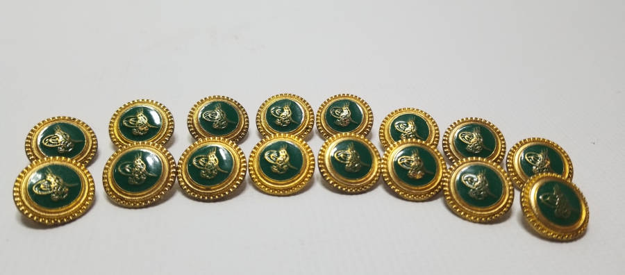 ÜZERİ TUĞRALI CEKET DÜĞMESİ LOTU