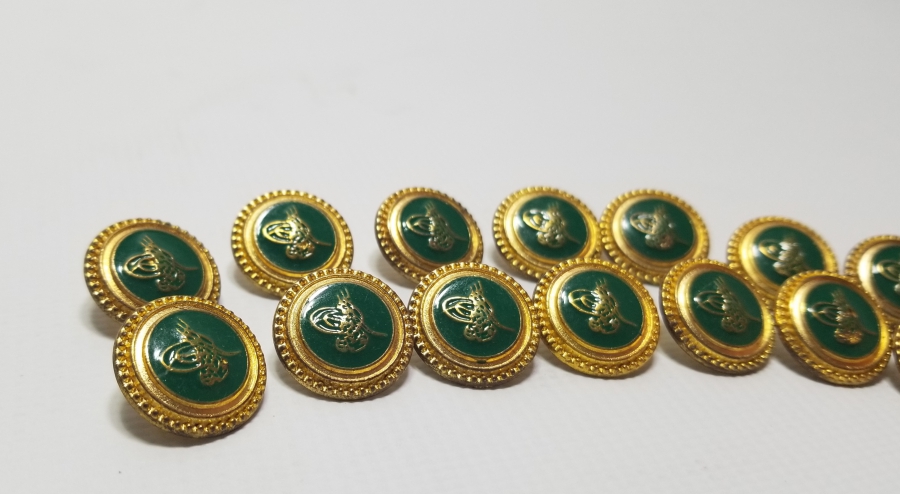 ÜZERİ TUĞRALI CEKET DÜĞMESİ LOTU