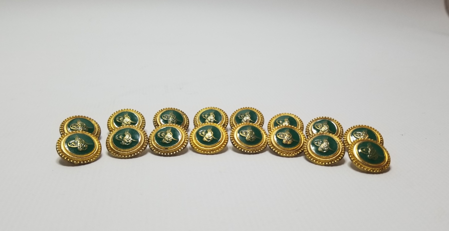 ÜZERİ TUĞRALI CEKET DÜĞMESİ LOTU