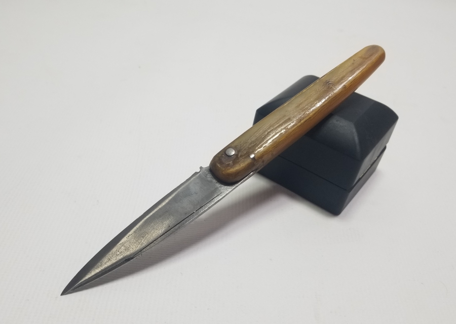 KOÇ BOYNUZU SAPLI EL YAPIMI ANTİKA ÇAKI