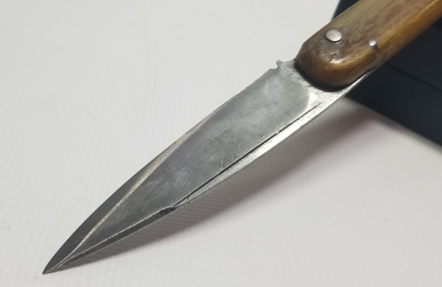 KOÇ BOYNUZU SAPLI EL YAPIMI ANTİKA ÇAKI