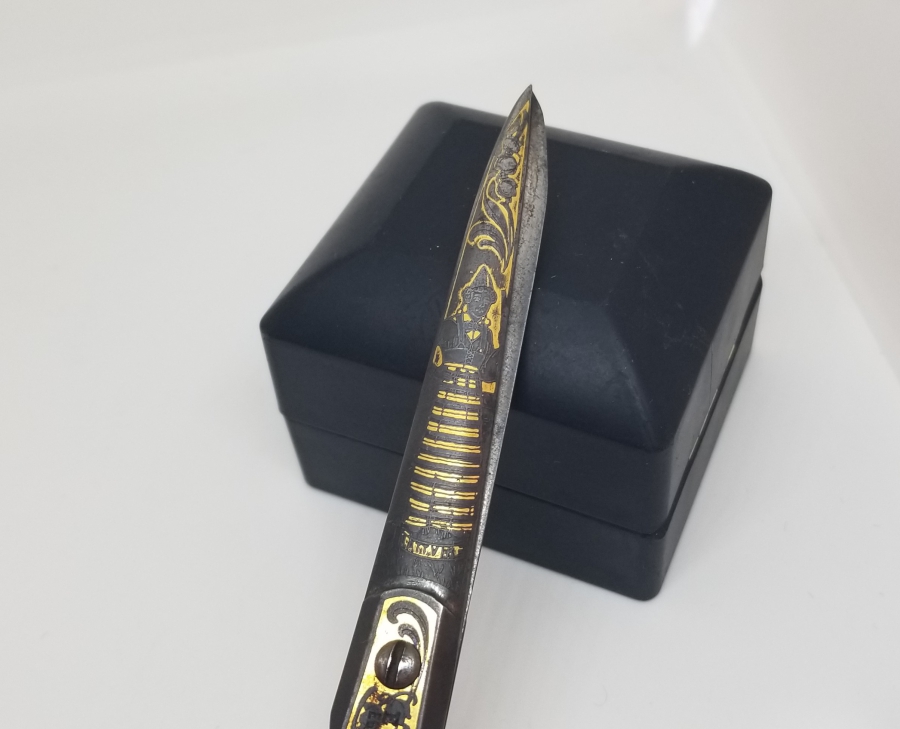 KABARTMA İŞÇİLİKLİ VE ALTIN VERMEYLİ OSMANLI DÖNEMİ NADİR TERZİ MAKASI