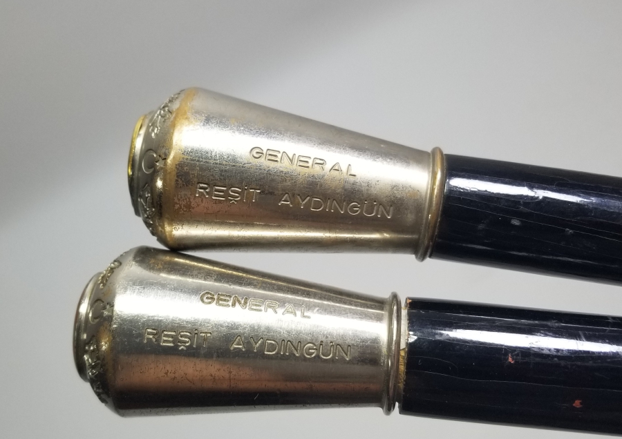 TÜRK SİLAHLI KUVVETLERİNİN İLK VE EN ÖNEMLİ DAĞCI KOMANDOLARINDAN GENERAL REŞİT AYDINGÜN'E AİT BASTON VE HARİTA ÇUBUĞU