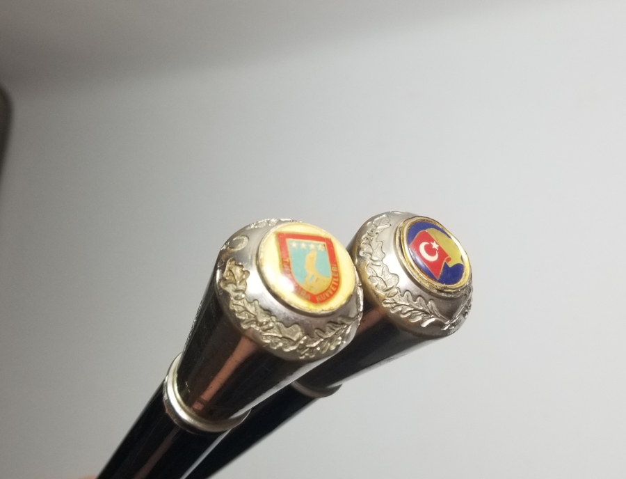 TÜRK SİLAHLI KUVVETLERİNİN İLK VE EN ÖNEMLİ DAĞCI KOMANDOLARINDAN GENERAL REŞİT AYDINGÜN'E AİT BASTON VE HARİTA ÇUBUĞU