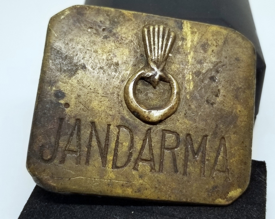 CUMHURİYET BAŞLARI NADİR JANDARMA KEMER TOKASI