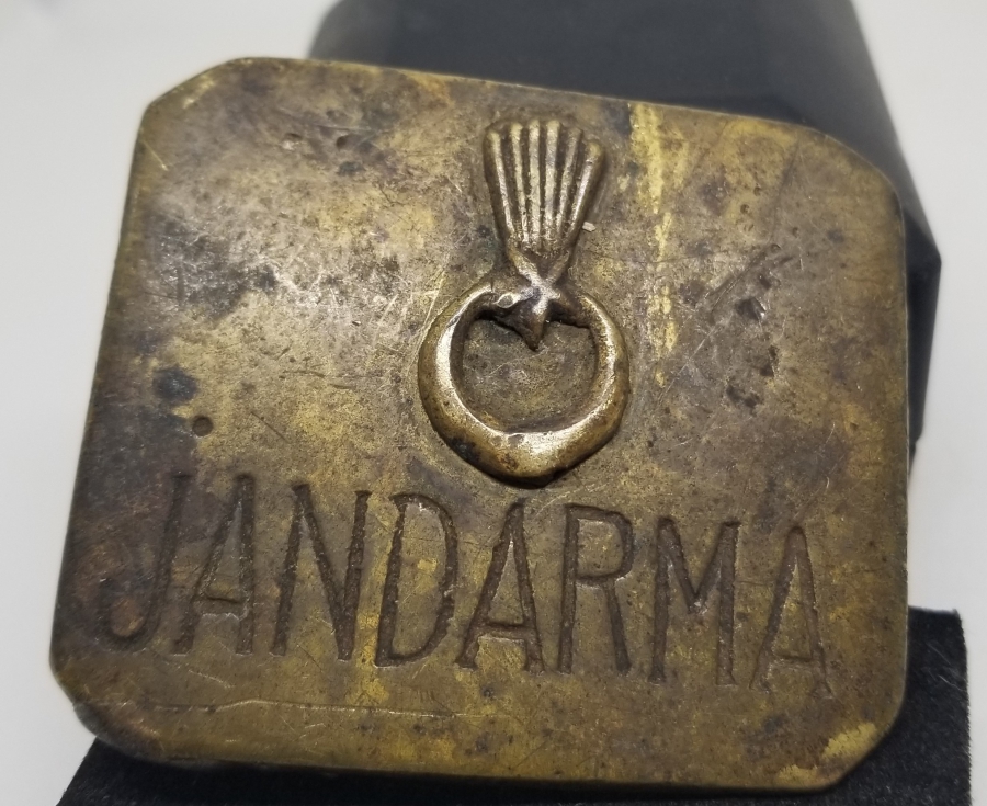 CUMHURİYET BAŞLARI NADİR JANDARMA KEMER TOKASI