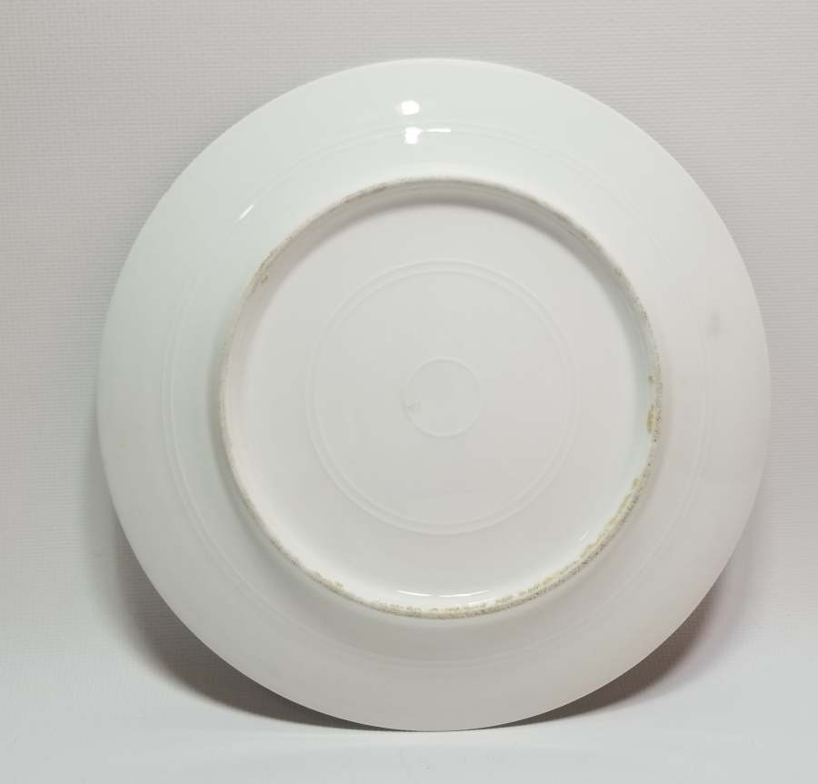 OSMANLI DÖNEMİ ALTIN VARAKLI KİŞİYE ÖZEL YAPILMIŞ PORSELEN TABAK