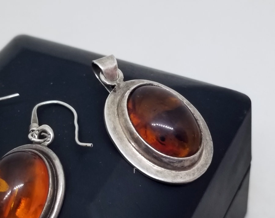 ÖZEL YAPIM DAMLA KEHRİBAR KOLYE - KÜPE - YÜZÜK TAKIMI