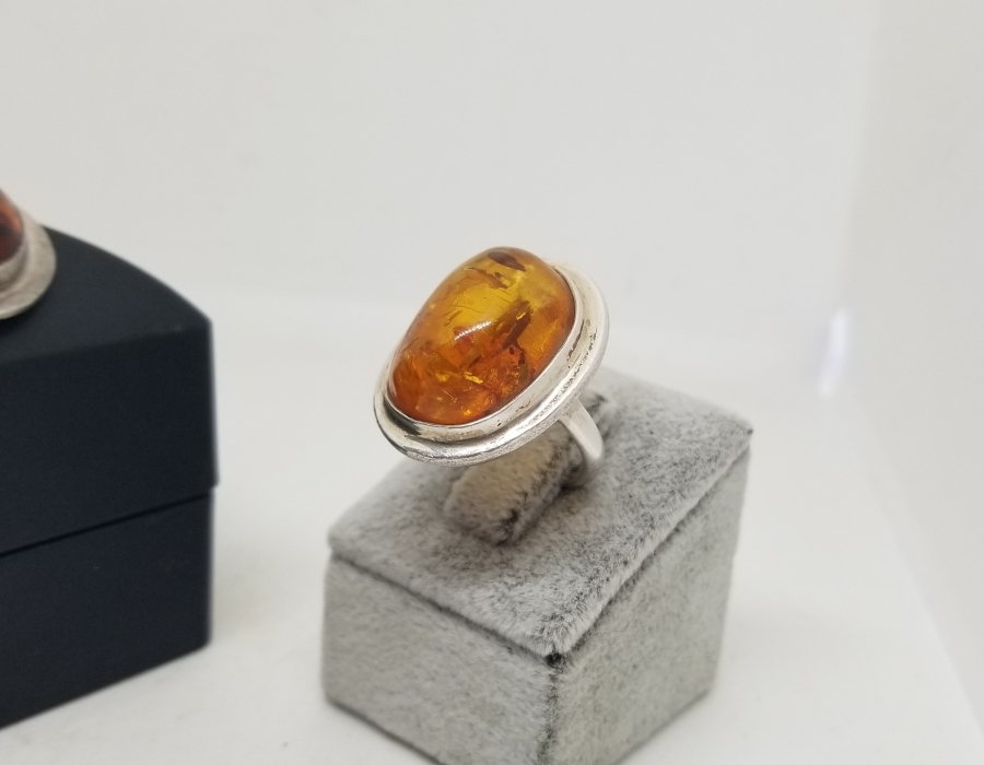 ÖZEL YAPIM DAMLA KEHRİBAR KOLYE - KÜPE - YÜZÜK TAKIMI