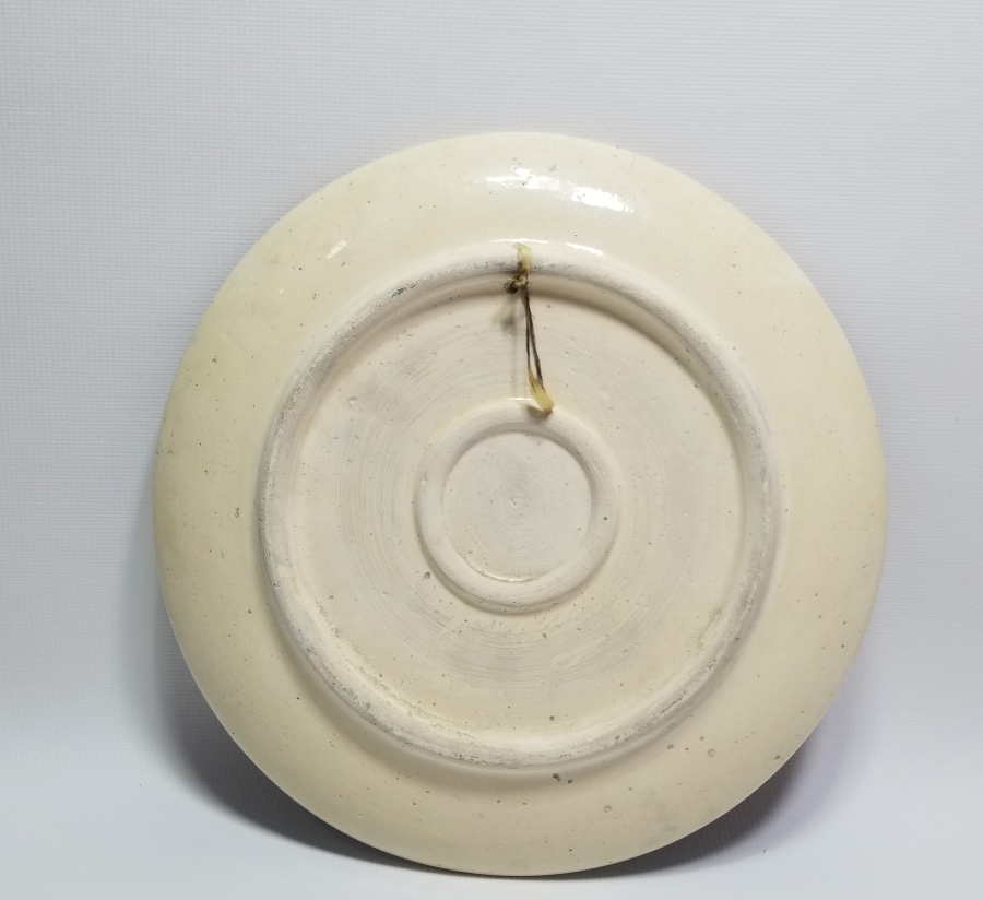 ÜZERİ KARANFİLLİ EL BOYAMA ANTİKA KÜTAHYA DUVAR TABAĞI