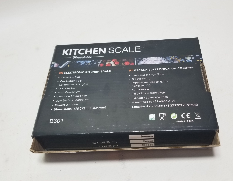 ORİJİNAL KUTUSUNDA MUTFAK TERAZİSİ