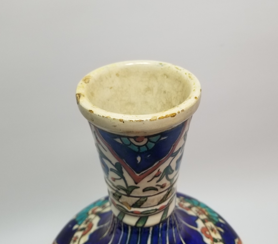 OSMANLI DÖNEMİ EL BOYAMA KÜTAHYA VAZO