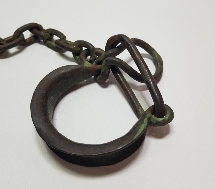 ORİJİNAL ANAHTARIYLA EL YAPIMI OSMANLI DÖNEMİ MAHKUM PRANGASI