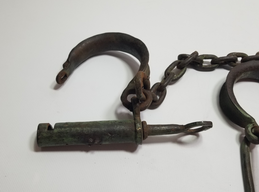 ORİJİNAL ANAHTARIYLA EL YAPIMI OSMANLI DÖNEMİ MAHKUM PRANGASI