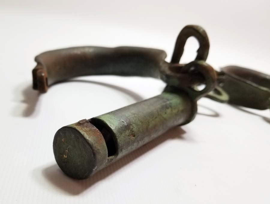 ORİJİNAL ANAHTARIYLA EL YAPIMI OSMANLI DÖNEMİ MAHKUM PRANGASI