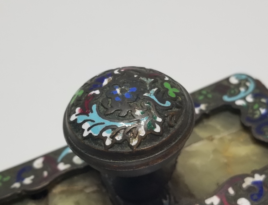 ÜZERİ MİNELİ VE DOĞAL TAŞLI OSMANLI DÖNEMİ NADİR MÜREKKEP KURUTMALIĞI