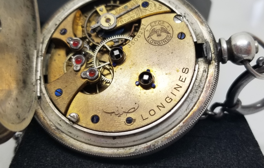 NADİR TİPTE OSMANLI DÖNEMİ LONGİNES KURMALI CEP SAATİ