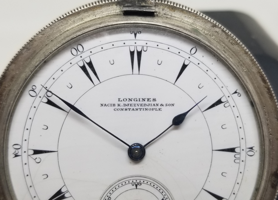 NADİR TİPTE OSMANLI DÖNEMİ LONGİNES KURMALI CEP SAATİ