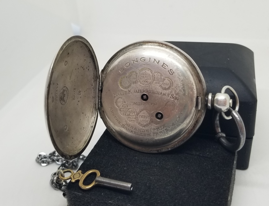 NADİR TİPTE OSMANLI DÖNEMİ LONGİNES KURMALI CEP SAATİ